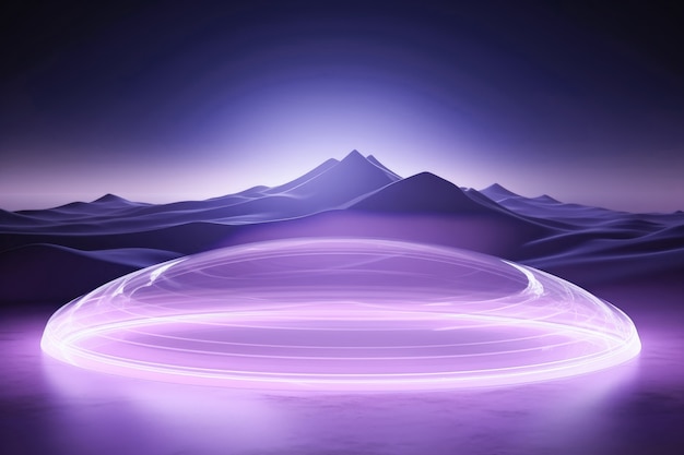 Free Photo color of the year purple tones abstract landscape with fantasy aesthetic