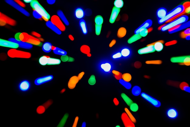 Colorful abstract bokeh lights background