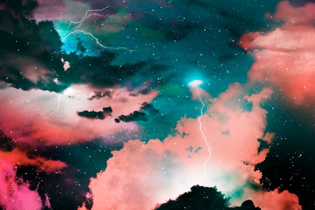 Colorful abstract universe textured background