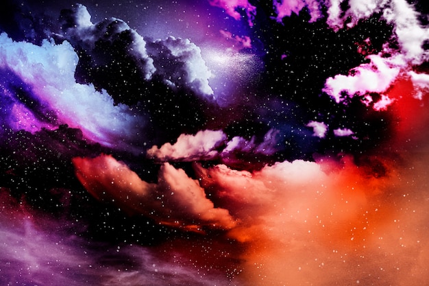 Colorful abstract universe textured background