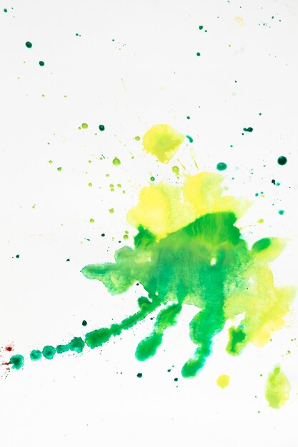 Colorful artistic stains of watercolor splashes