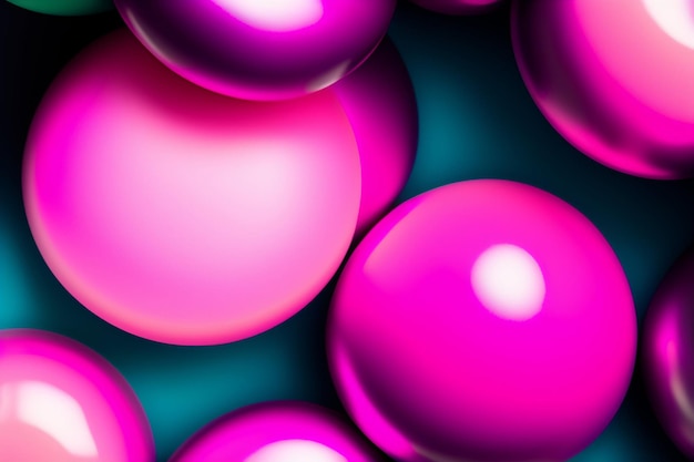 Free Photo a colorful background with purple and pink balls.