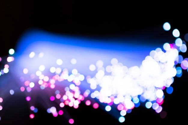 Free photo colorful blurred optical fiber lights