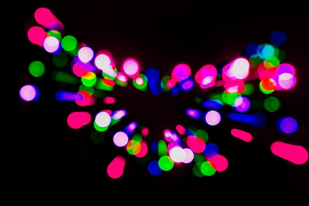 Free Photo colorful blurry lights background