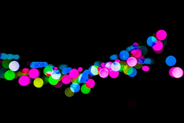 Free photo colorful bokeh lights background