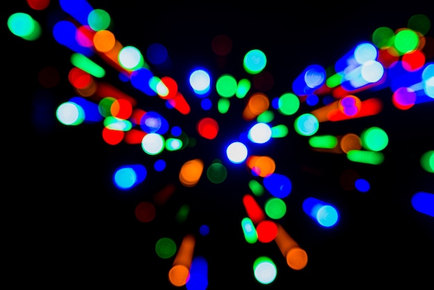 Colorful bokeh lights background