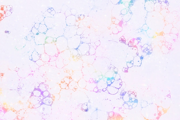 Free photo colorful bubble art pink background feminine style