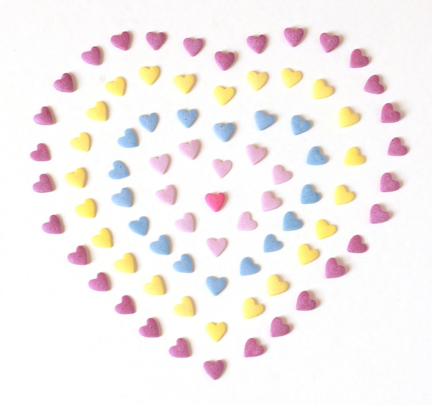 Free Photo colorful candy heart