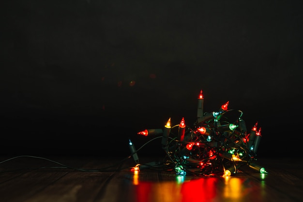 Free Photo colorful christmas lights