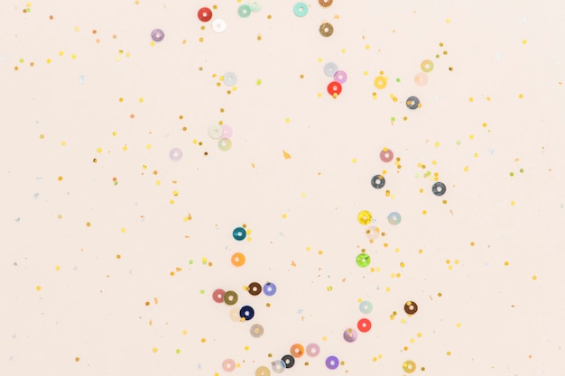 Colorful confetti peach wallpaper