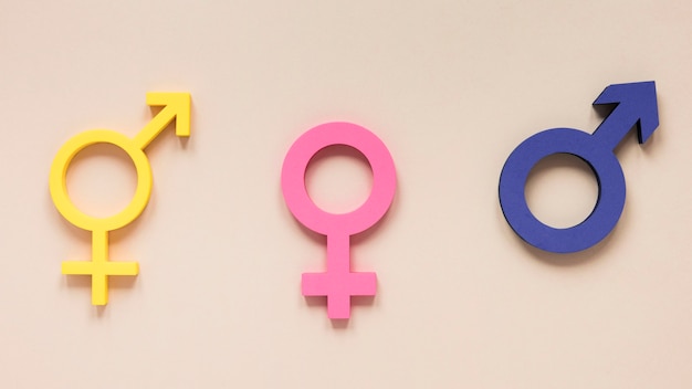 Colorful equal rights symbol concept