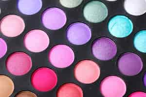 Free photo colorful eyeshadows