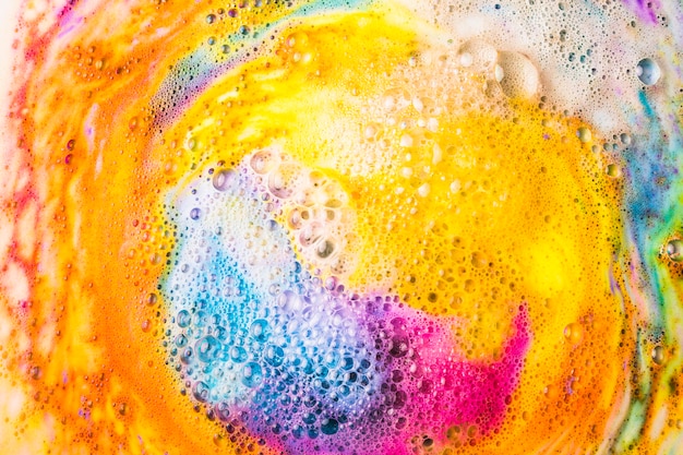 Free Photo colorful fizzy bath bomb backdrop