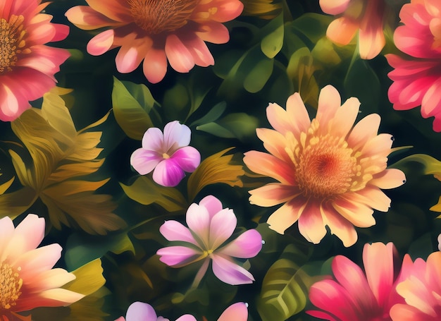 A colorful flower wallpaper that says'flowers'on it