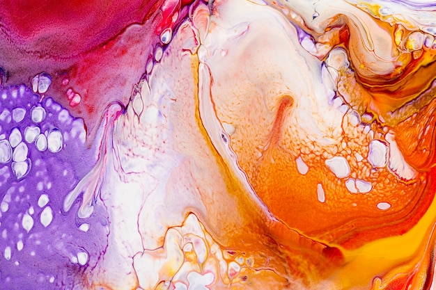 Free Photo colorful fluid art art background diy abstract flowing texture