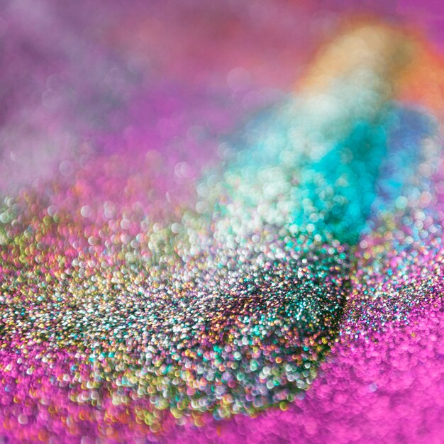 Colorful glitter bokeh lights background