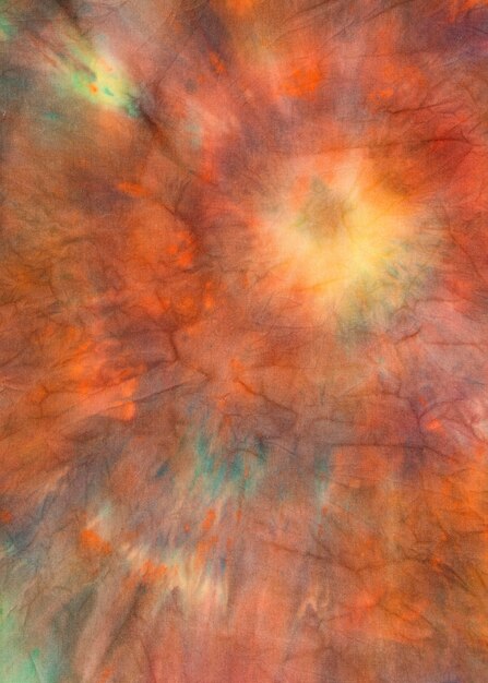 Colorful gradient tie-dye fabric surface