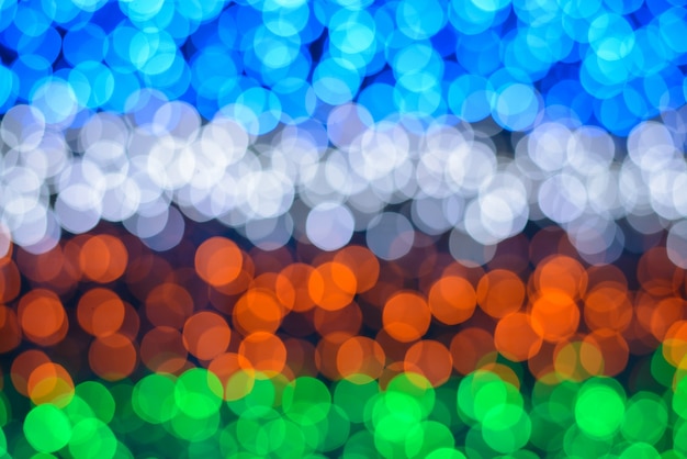 Free photo colorful lights with bokeh effect