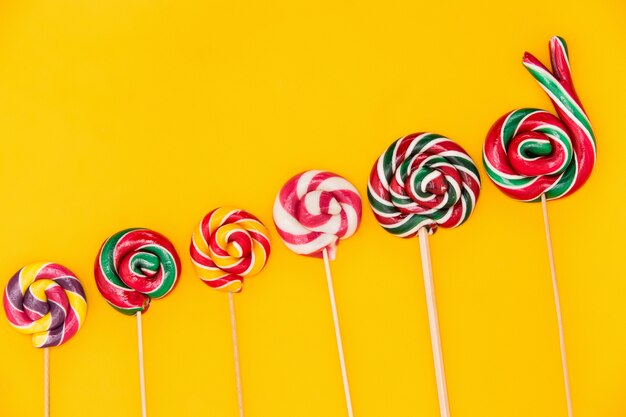 Colorful lollipops