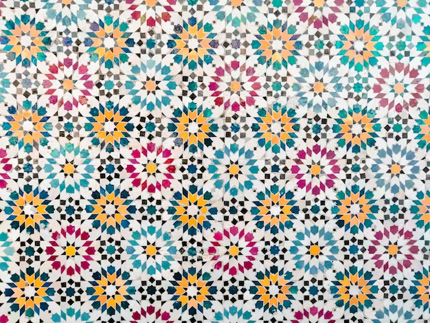 Free Photo colorful mosaic pattern background