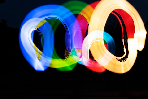 Free Photo colorful moving lights background