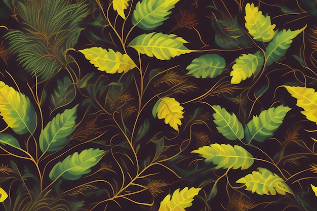 Free Photo a colorful pattern of leaves with the word autumn on the bottom