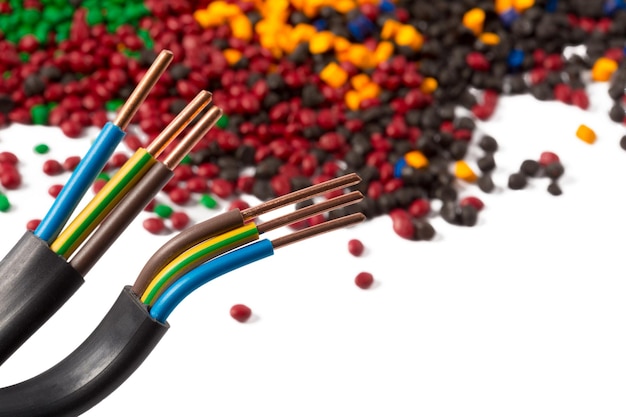 Colorful Plastic Polymer Granules for cable