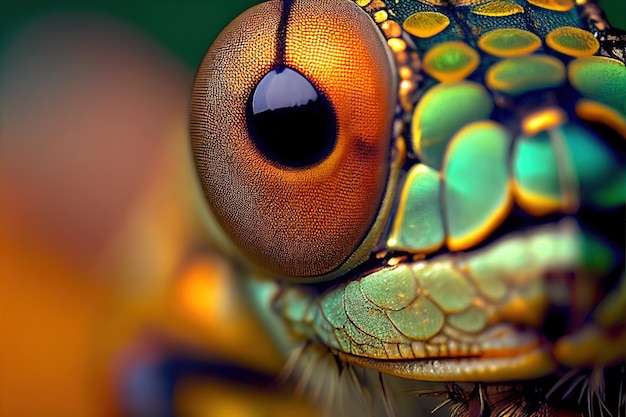 Colorful Reptile Macro Photography