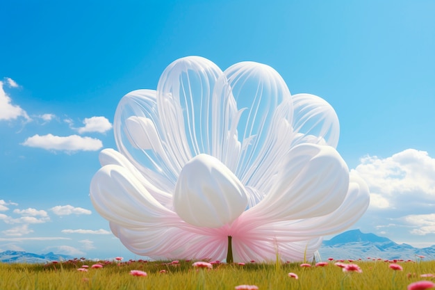 Free photo colorful roses balloons against the sky