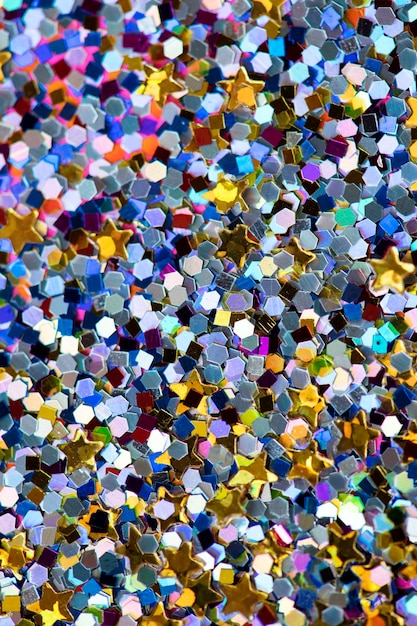 Colorful sequin glitter textured background abstract