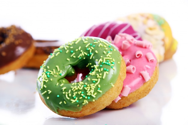 Colorful and tasty donuts