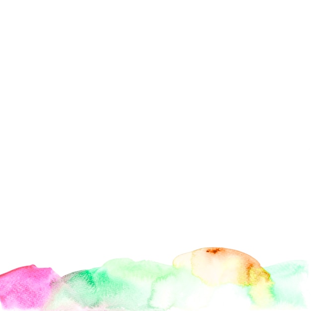 Free photo colorful watercolor texture on white backdrop