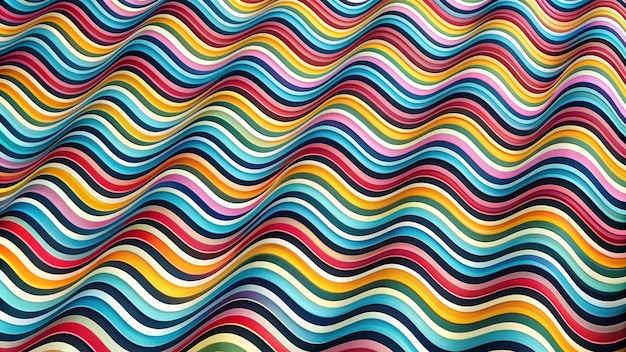 Free photo colorful wavy abstract background