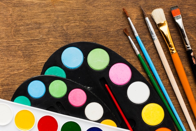 Free Photo colour palettes and brushes