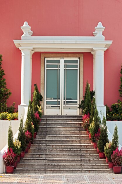 Colourful doorway