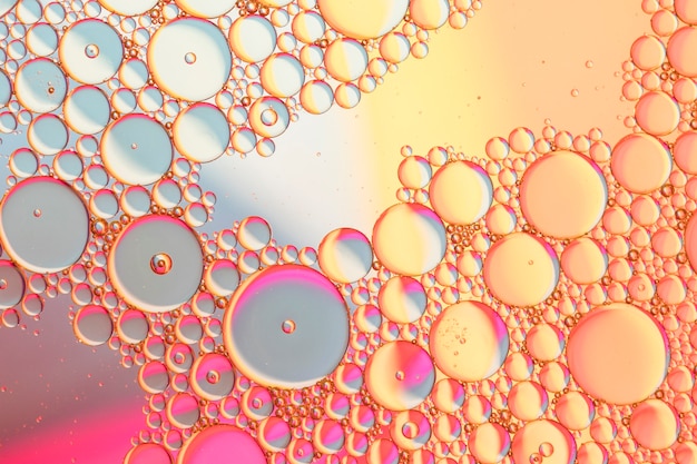 Free Photo colourful oil ink bubbles and drops