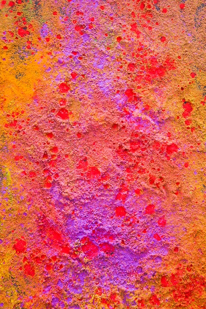 Colourful purple powder on table