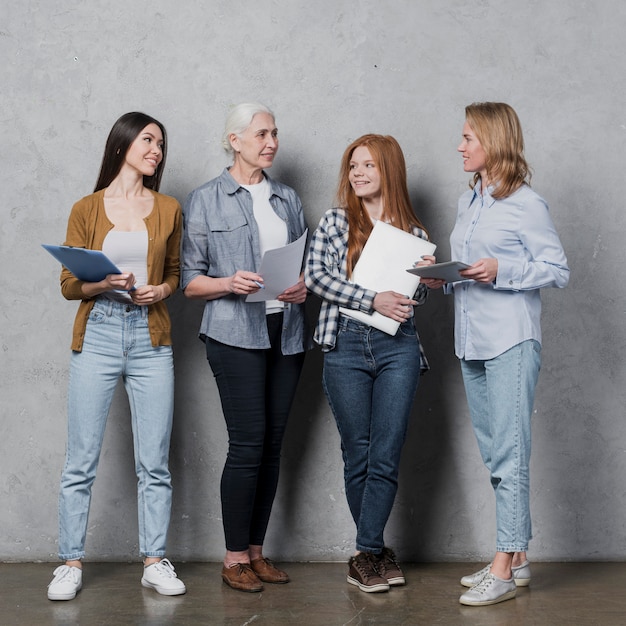 Community of women planning together