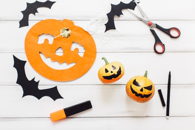 Free photo composed decor for halloween