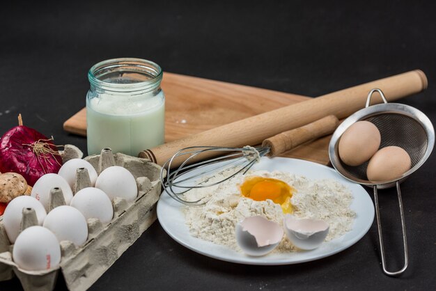 Composition of bakery elements