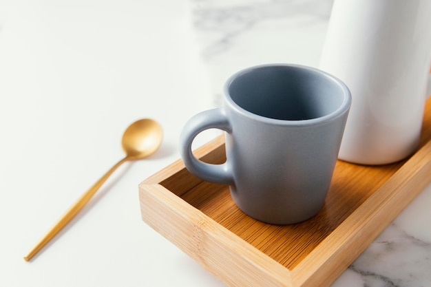 Free Photo composition of beautiful tableware on the table