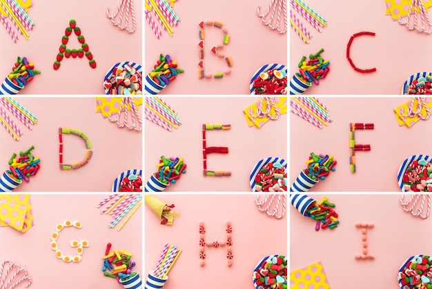 Free photo composition of cady letters