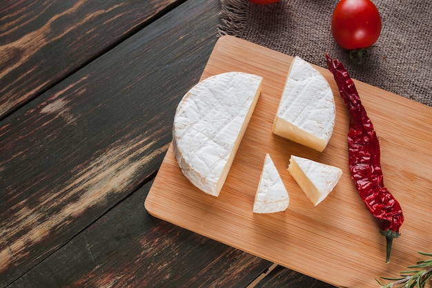 Composition of  camembert cheese