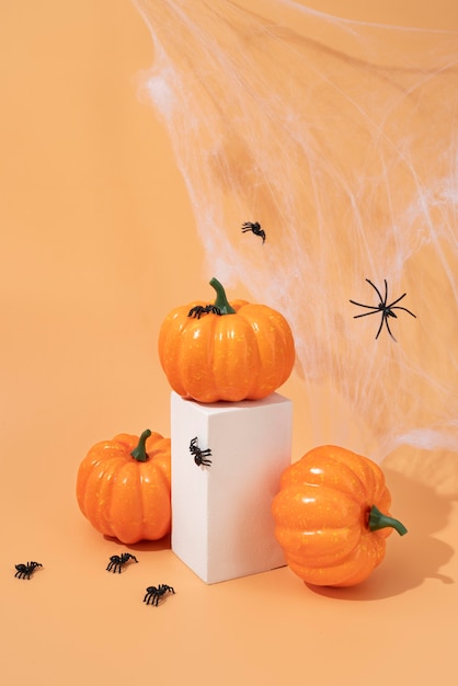 Free photo composition of creative halloween elements