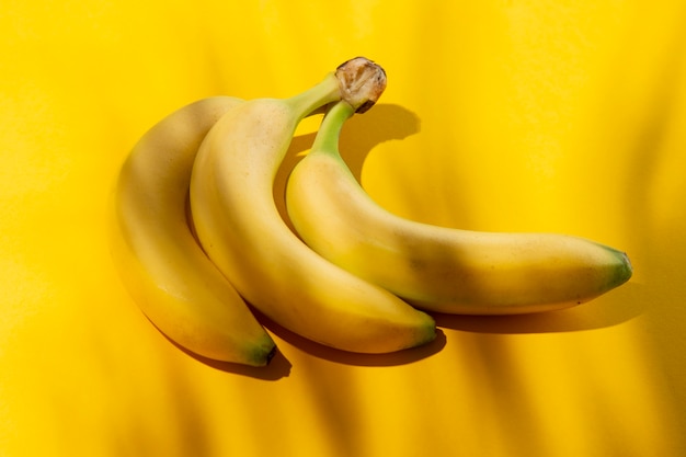 Free photo composition of delicious exotic bananas