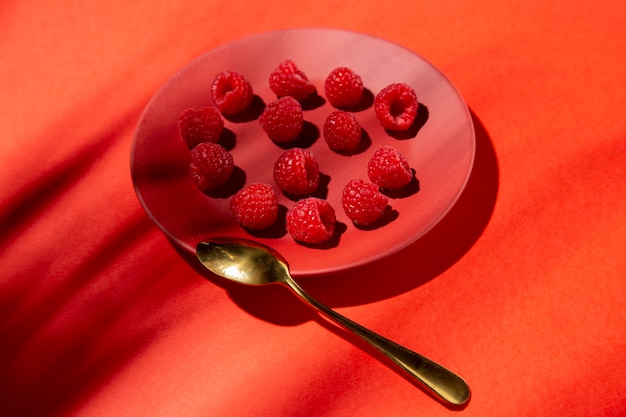 Composition of delicious exotic red berries