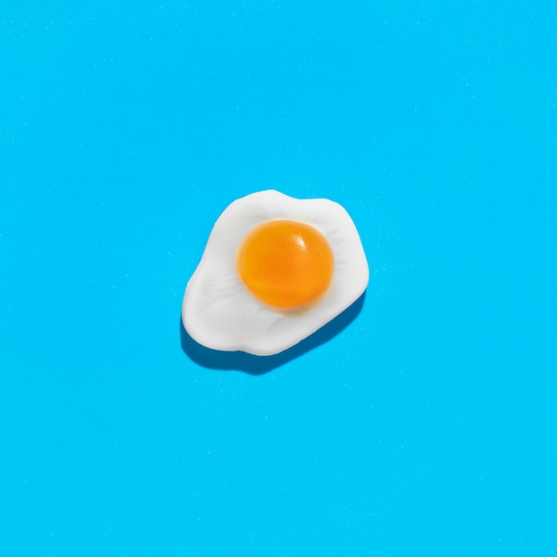 Free photo composition of delicious sweet egg candy