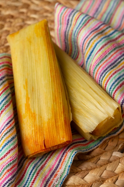 Composition of tasty traditional tamales