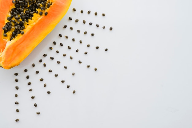 Free Photo composition with delicious papaya