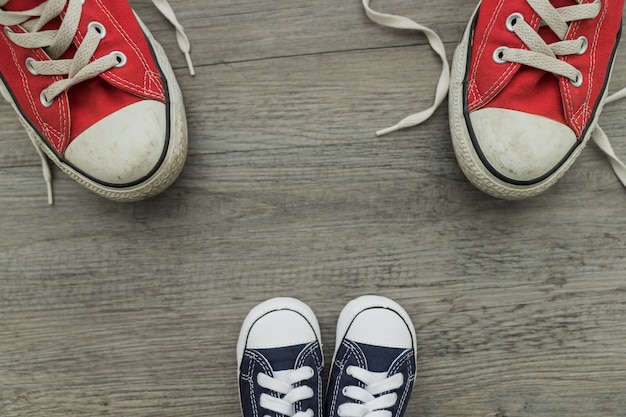 Free photo composition with shoes for father's day